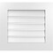 Ekena Millwork Vertical Surface Mount PVC Gable Vent: Functional, w/ 3-1/2"W x 1"P Standard Frame, 24"W x 22"H GVPVE24X2201SF - alternate 1